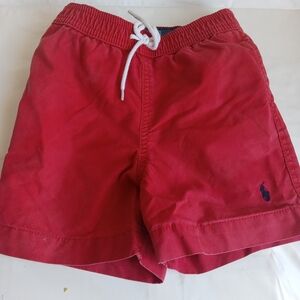 Ralph Lauren Red Casual Shorts with Elastic Waist